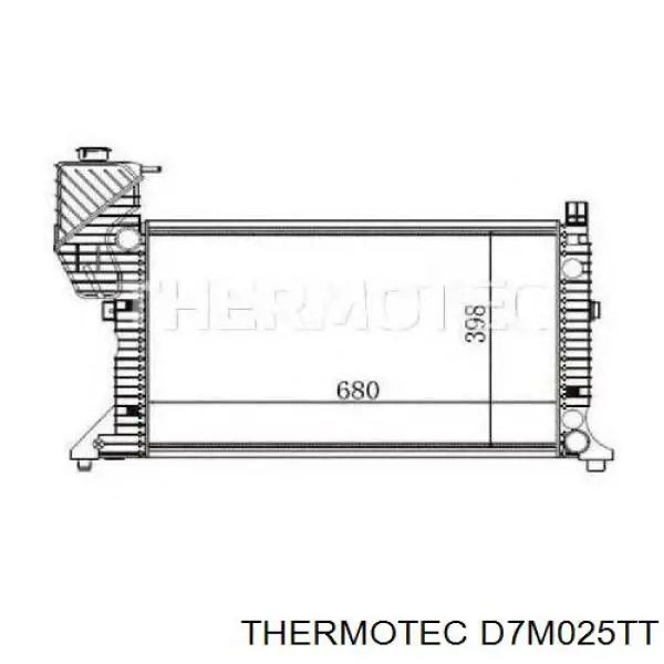 Купить D7M025TT Thermotec Радиатор водяной