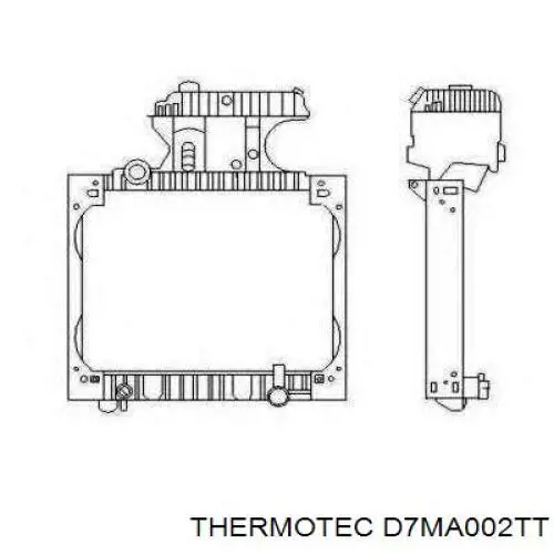 Купить D7MA002TT Thermotec Радиатор водяной