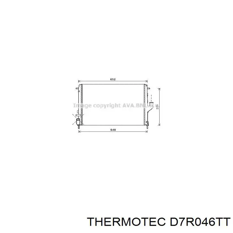 Радиатор охлаждения двигателя Thermotec D7R046TT цена, от 56.51 USD
