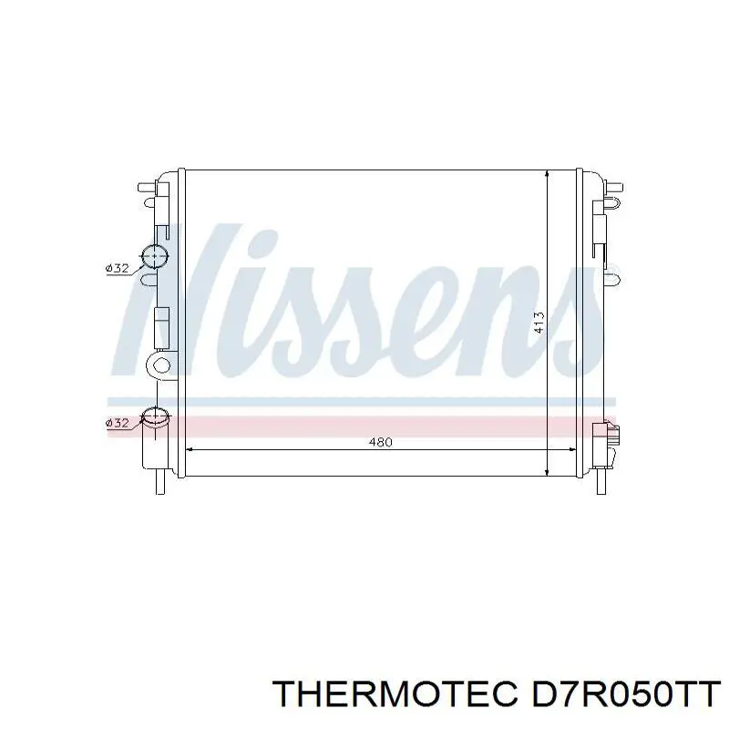Радиатор охлаждения Thermotec D7R050TT