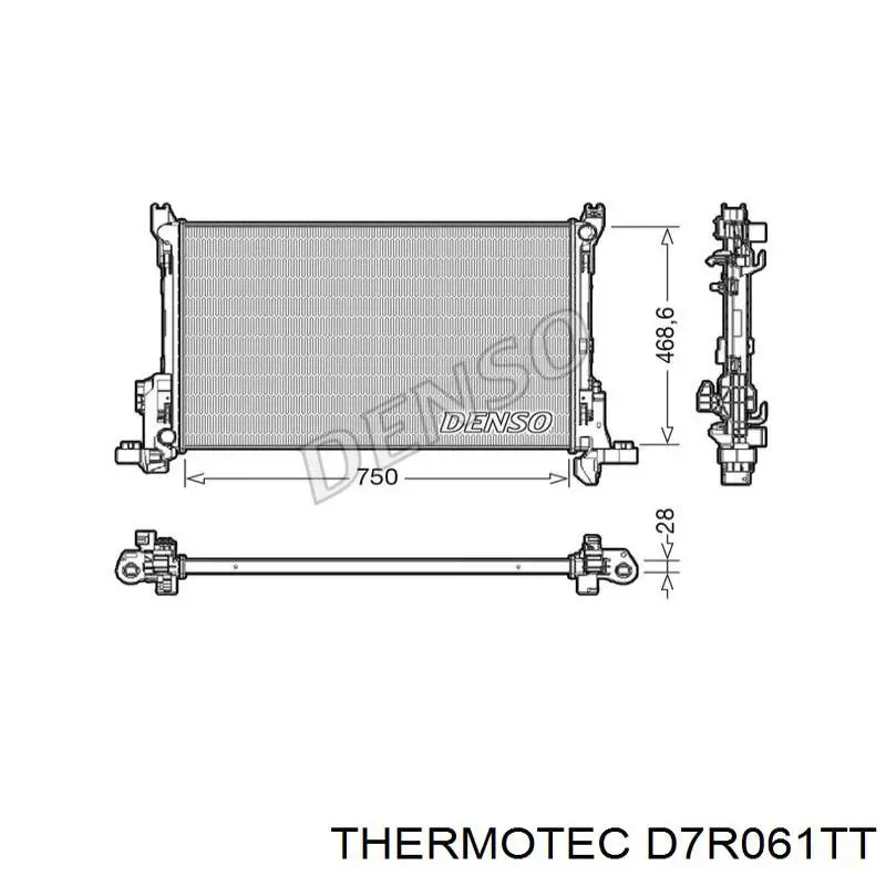 Radiador de esfriamento de motor Thermotec D7R061TT preço, a partir de 248,21 USD