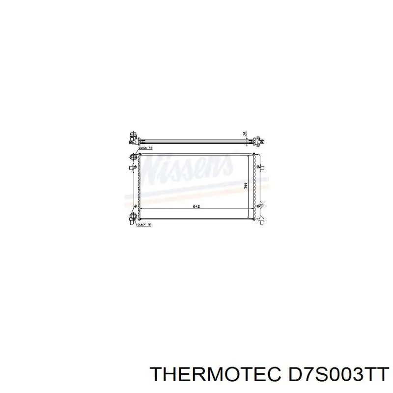 Купить D7S003TT Thermotec Радиатор водяной