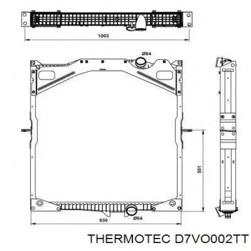 1276435 Volvo Радиатор основной