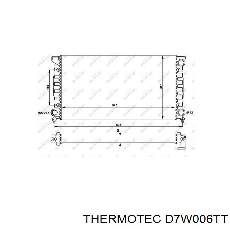 Купить W06K0121253AG VAG Радиатор водяной
