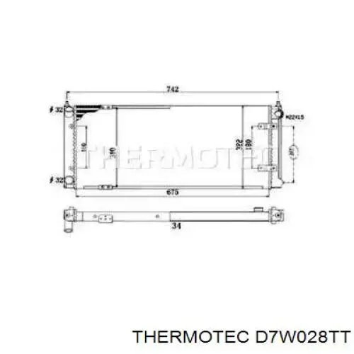 Радиатор D7W028TT Thermotec
