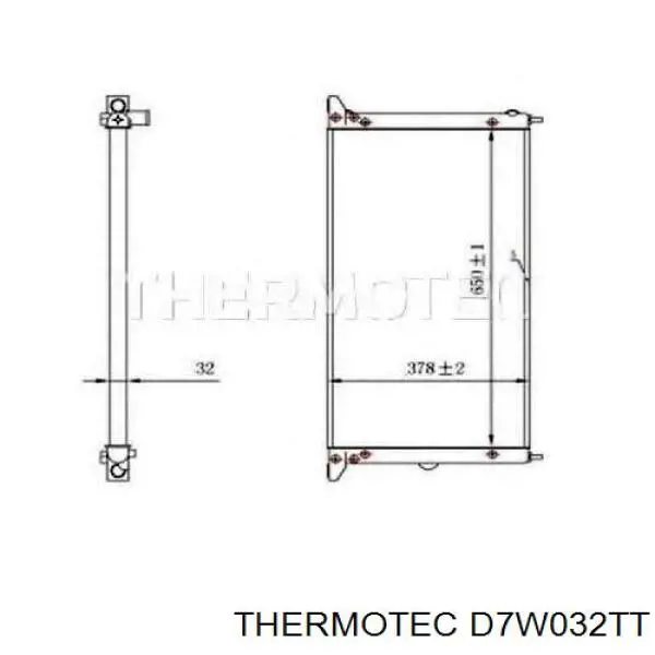 Радиатор D7W032TT Thermotec