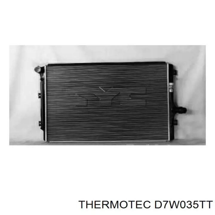 Радиатор охлаждения двигателя Thermotec D7W035TT цена, от 58.90 USD