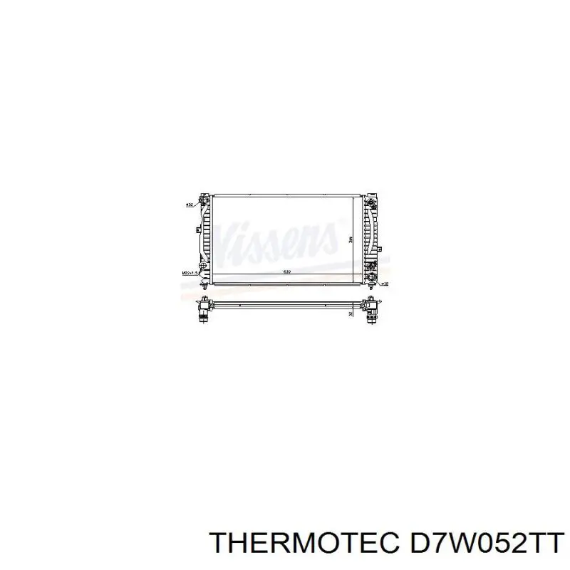 Радиатор охлаждения Thermotec D7W052TT