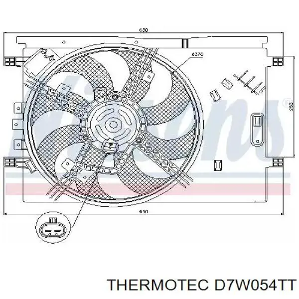 Радиатор охлаждения двигателя Thermotec D7W054TT цена, от 40.43 USD