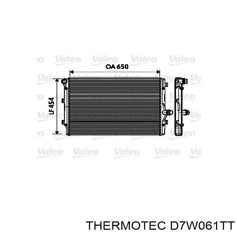 D7W061TT Thermotec Радиатор основной