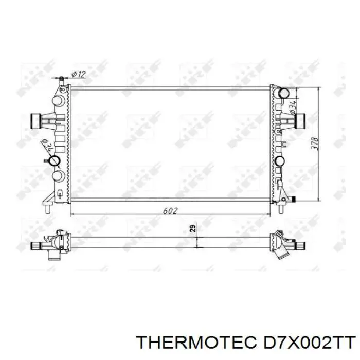 Радиатор D7X002TT Thermotec