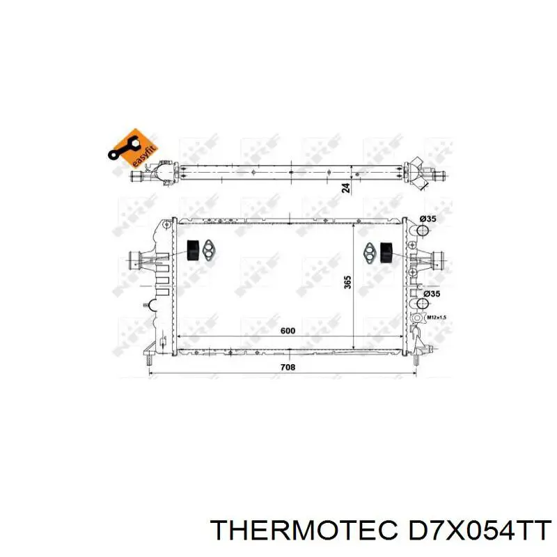 Радиатор D7X054TT Thermotec