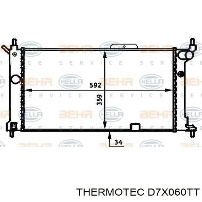 Радиатор D7X060TT Thermotec