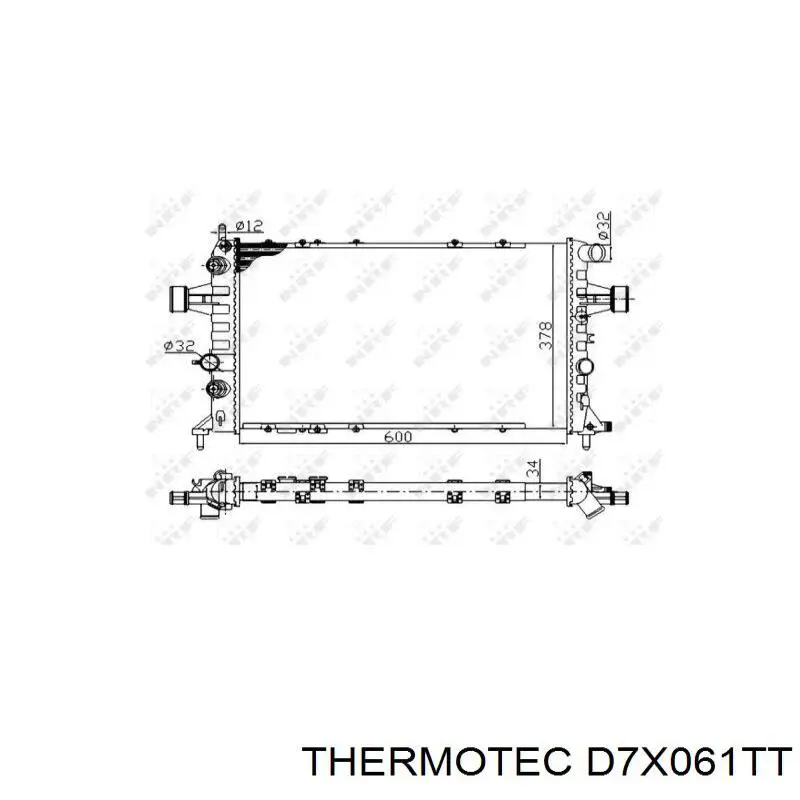 D7X061TT Thermotec радиатор