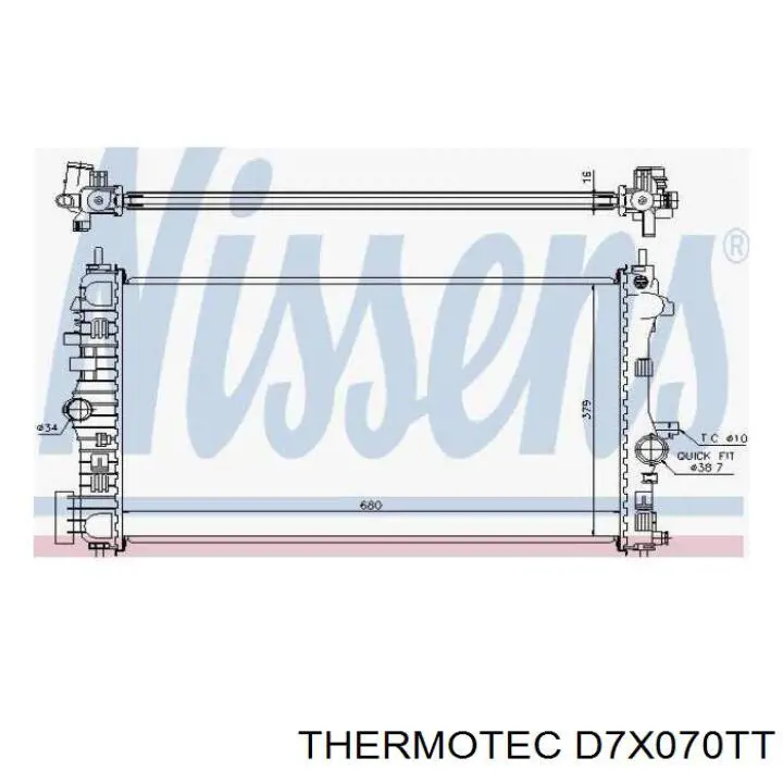 D7X070TT Thermotec радиатор