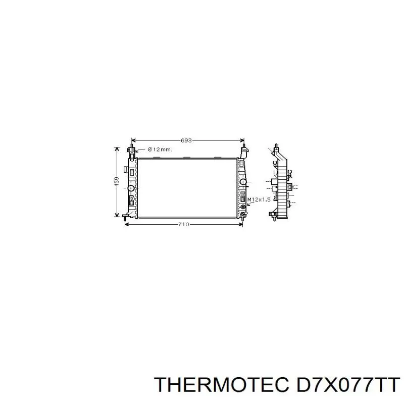 Радиатор D7X077TT Thermotec