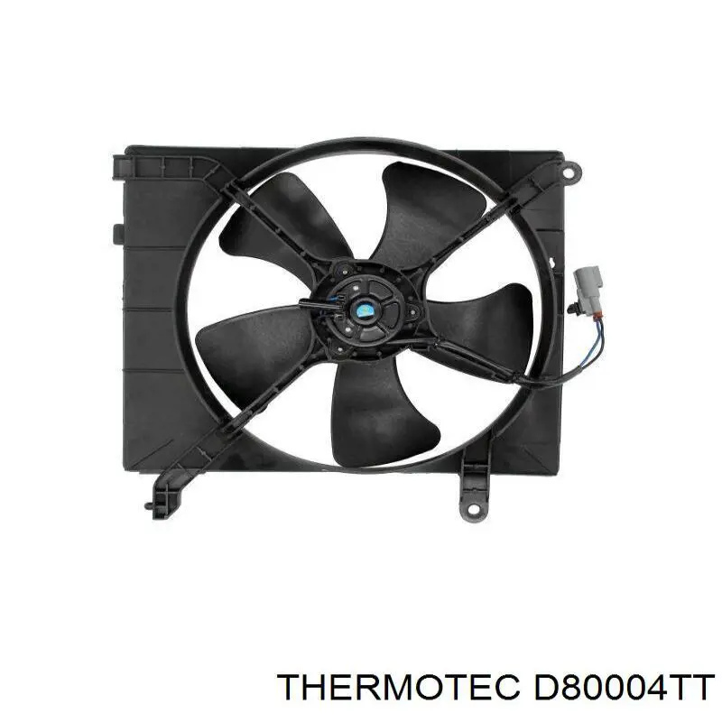 D80004TT Thermotec диффузор радиатора охлаждения, в сборе с мотором и крыльчаткой
