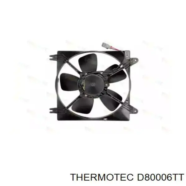 Диффузор радиатора охлаждения, в сборе с мотором и крыльчаткой Thermotec D80006TT