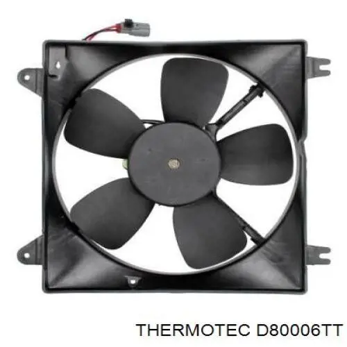 Купить D80006TT Thermotec Диффузор вентилятора в сборе с мотором и крыльчаткой