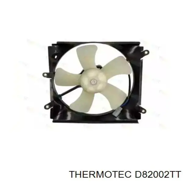 D82002TT Thermotec диффузор радиатора кондиционера, в сборе с крыльчаткой и мотором