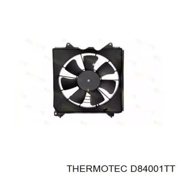 D84001TT Thermotec диффузор радиатора кондиционера, в сборе с крыльчаткой и мотором
