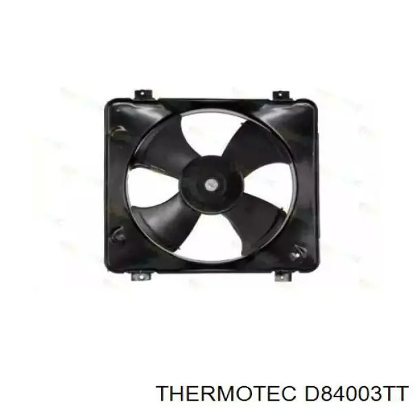 D84003TT Thermotec диффузор радиатора кондиционера, в сборе с крыльчаткой и мотором