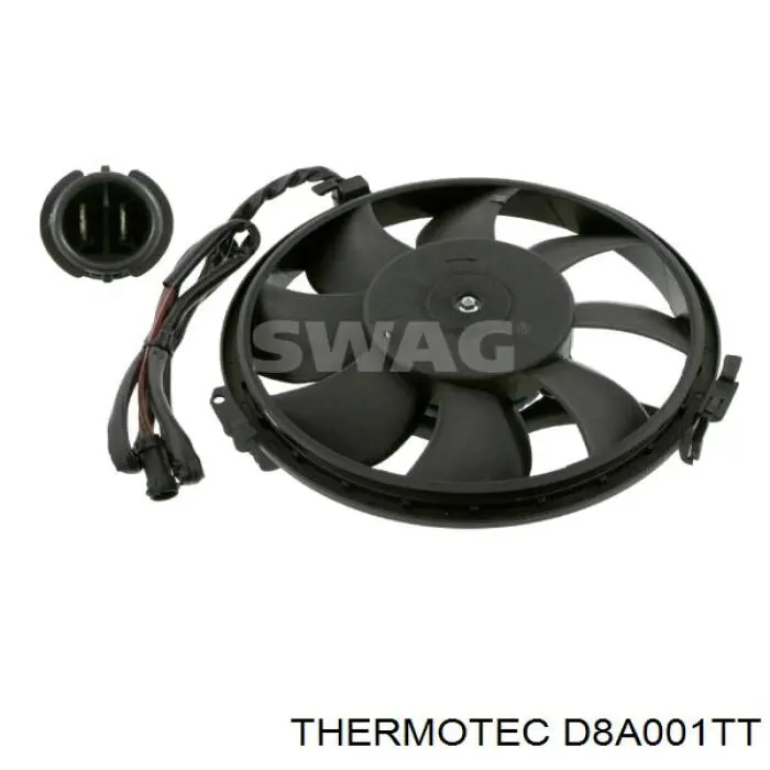 Купить D8A001TT Thermotec Электровентилятор охлаждения в сборе (мотор+крыльчатка)