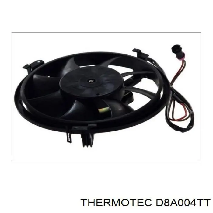 Электровентилятор охлаждения в сборе (мотор+крыльчатка) THERMOTEC D8A004TT