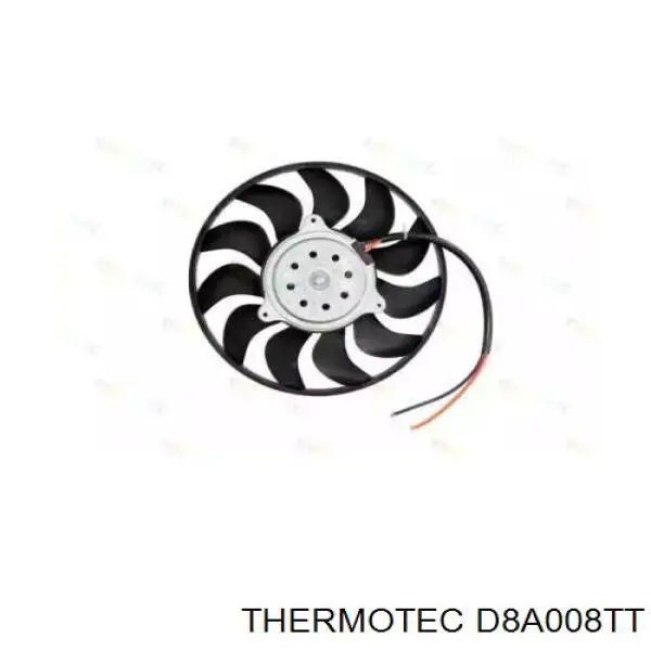 Электровентилятор охлаждения в сборе (мотор+крыльчатка) правый Thermotec D8A008TT