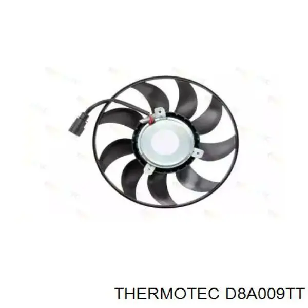 D8A009TT Thermotec электровентилятор охлаждения в сборе (мотор+крыльчатка правый)
