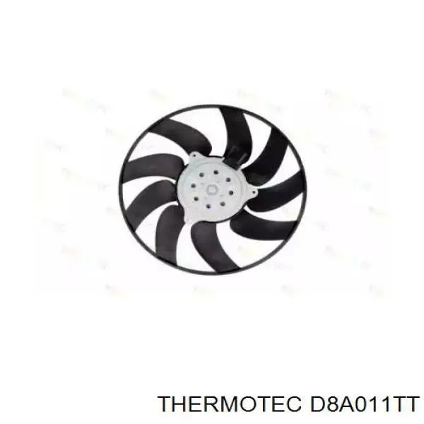 Электровентилятор охлаждения в сборе (мотор+крыльчатка) правый Thermotec D8A011TT