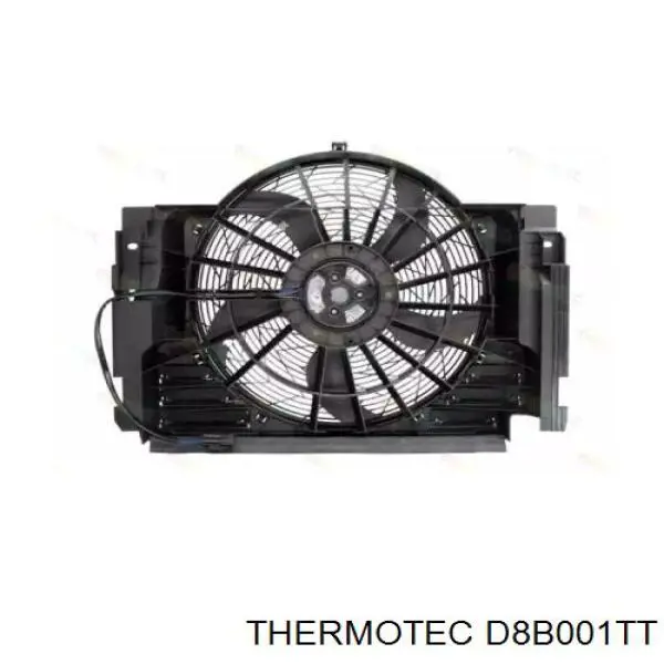 Диффузор радиатора кондиционера, в сборе с крыльчаткой и мотором D8B001TT Thermotec