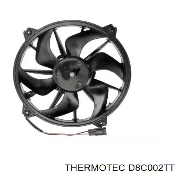 D8C002TT Thermotec электровентилятор охлаждения в сборе (мотор+крыльчатка)