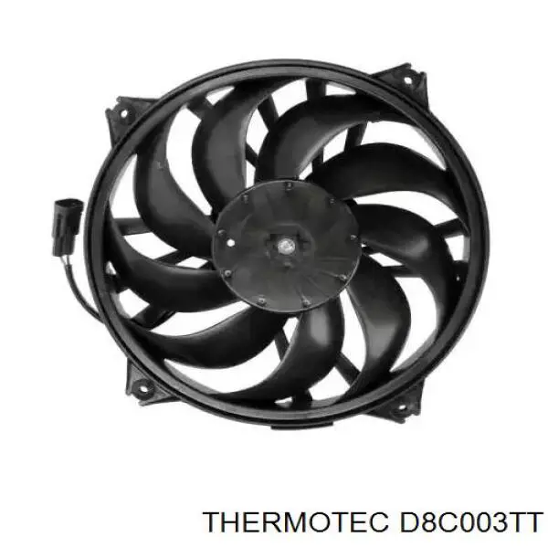 Электровентилятор охлаждения в сборе (мотор+крыльчатка) THERMOTEC D8C003TT