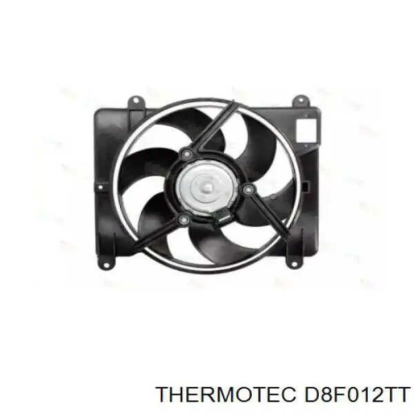 Диффузор радиатора охлаждения, в сборе с мотором и крыльчаткой Thermotec D8F012TT