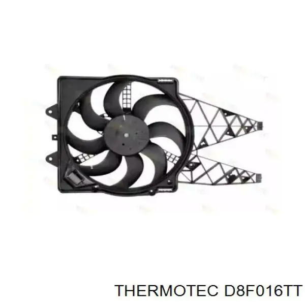 Диффузор радиатора охлаждения в сборе с мотором и крыльчаткой Thermotec D8F016TT цена, от 90.28 USD