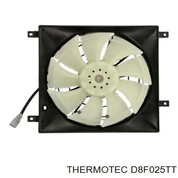 Диффузор радиатора охлаждения, в сборе с мотором и крыльчаткой Thermotec D8F025TT