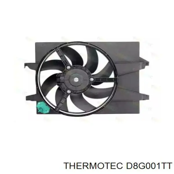 Диффузор вентилятора в сборе с мотором и крыльчаткой D8G001TT Thermotec