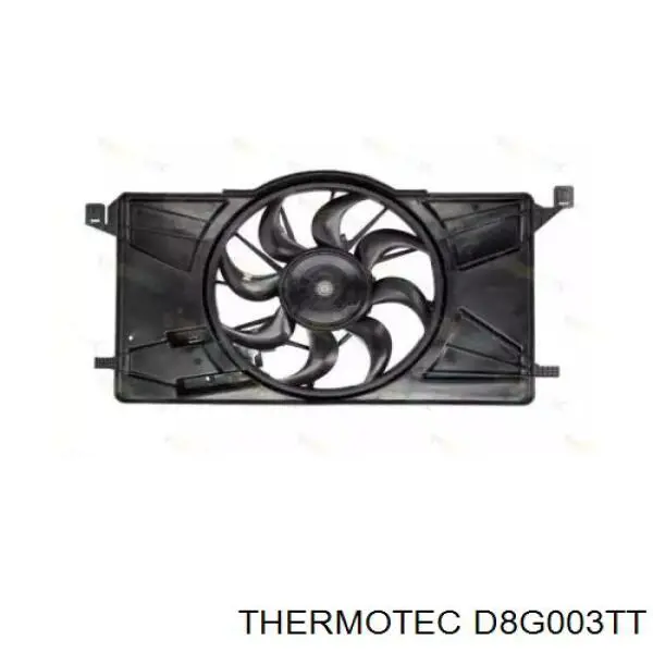 D8G003TT Thermotec ventilador elétrico de esfriamento montado (motor + roda de aletas)
