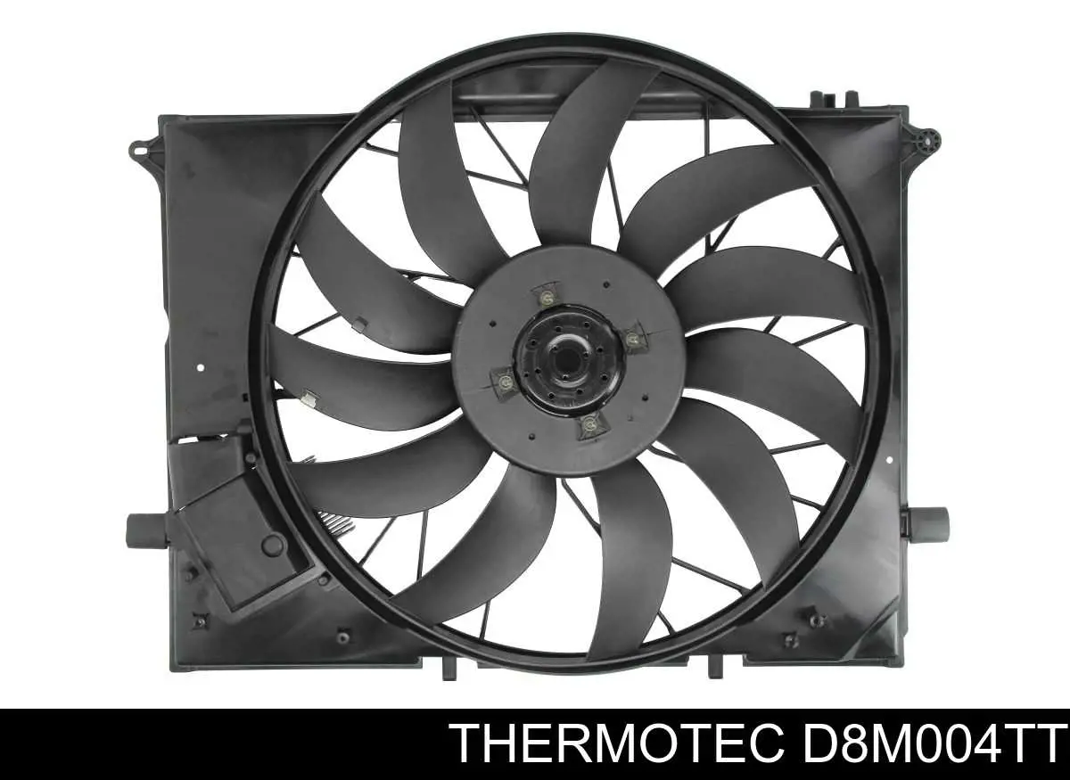 D8M004TT Thermotec диффузор радиатора охлаждения, в сборе с мотором и крыльчаткой