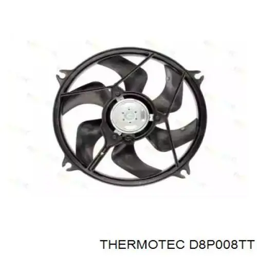 Електровентилятор охолодження в зборі (двигун + крильчатка) D8P008TT Thermotec