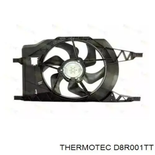 Диффузор радиатора охлаждения, в сборе с мотором и крыльчаткой Thermotec D8R001TT