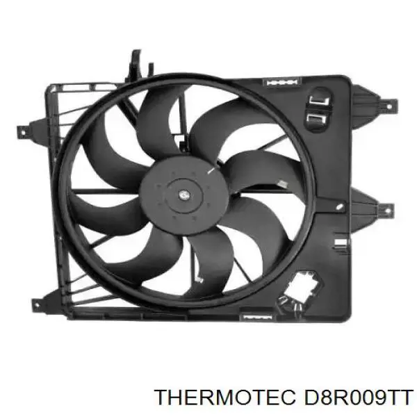 Диффузор вентилятора в сборе с мотором и крыльчаткой D8R009TT Thermotec