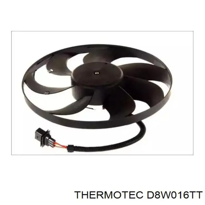 Электровентилятор охлаждения в сборе (мотор+крыльчатка) Thermotec D8W016TT