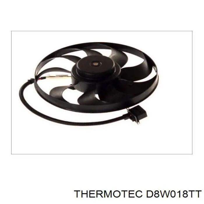 Электровентилятор охлаждения в сборе (мотор+крыльчатка) Thermotec D8W018TT