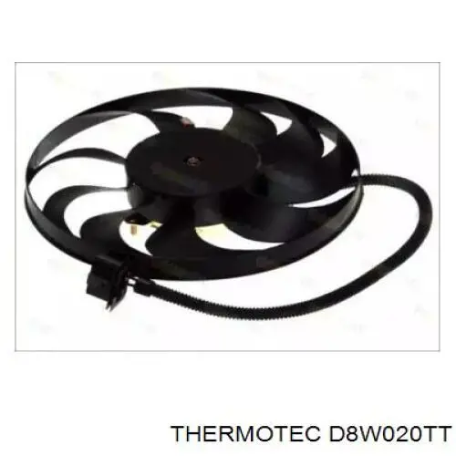 Електровентилятор охолодження в зборі (двигун + крильчатка) D8W020TT Thermotec
