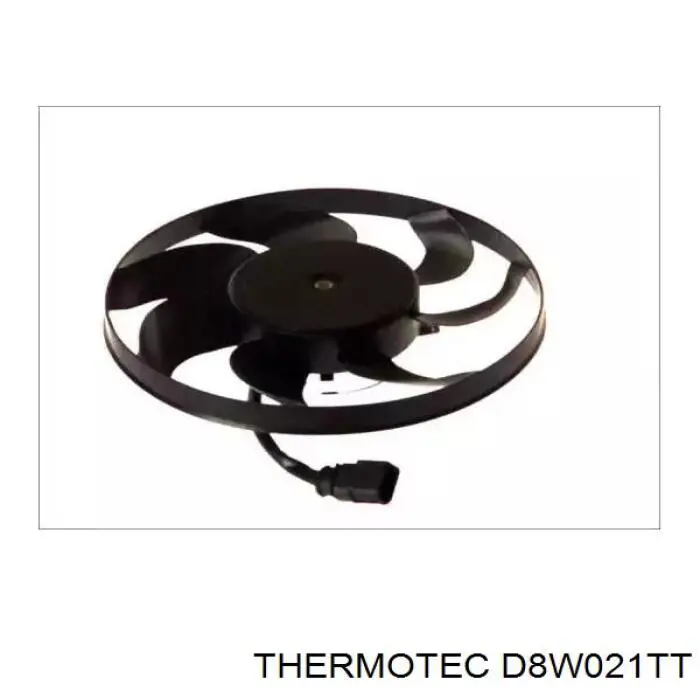 D8W021TT Thermotec электровентилятор охлаждения в сборе (мотор+крыльчатка правый)