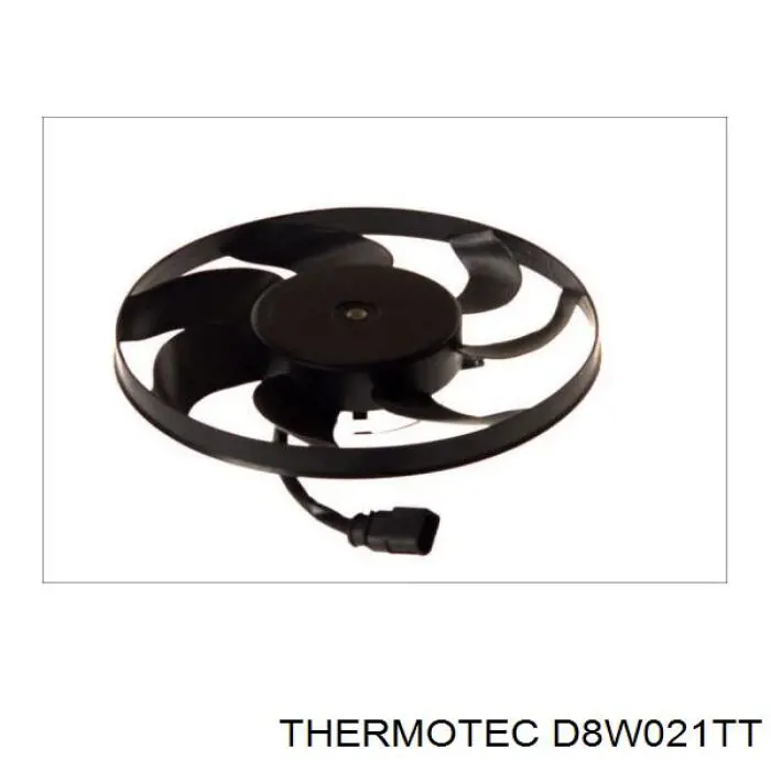 D8W021TT Thermotec Электровентилятор охлаждения в сборе (мотор+крыльчатка), правый