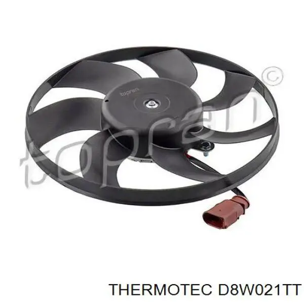 Электровентилятор охлаждения в сборе (мотор+крыльчатка) правый Thermotec D8W021TT цена, от 40.02 USD