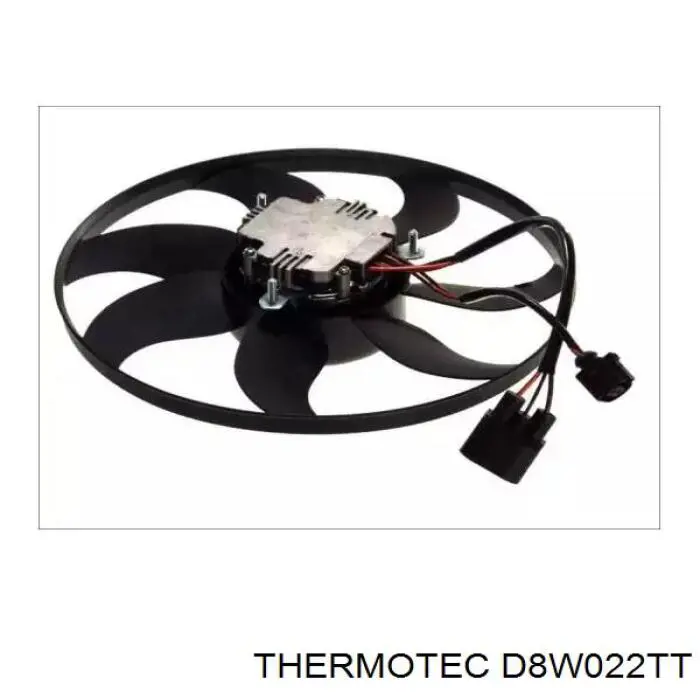 D8W022TT Thermotec электровентилятор охлаждения в сборе (мотор+крыльчатка левый)